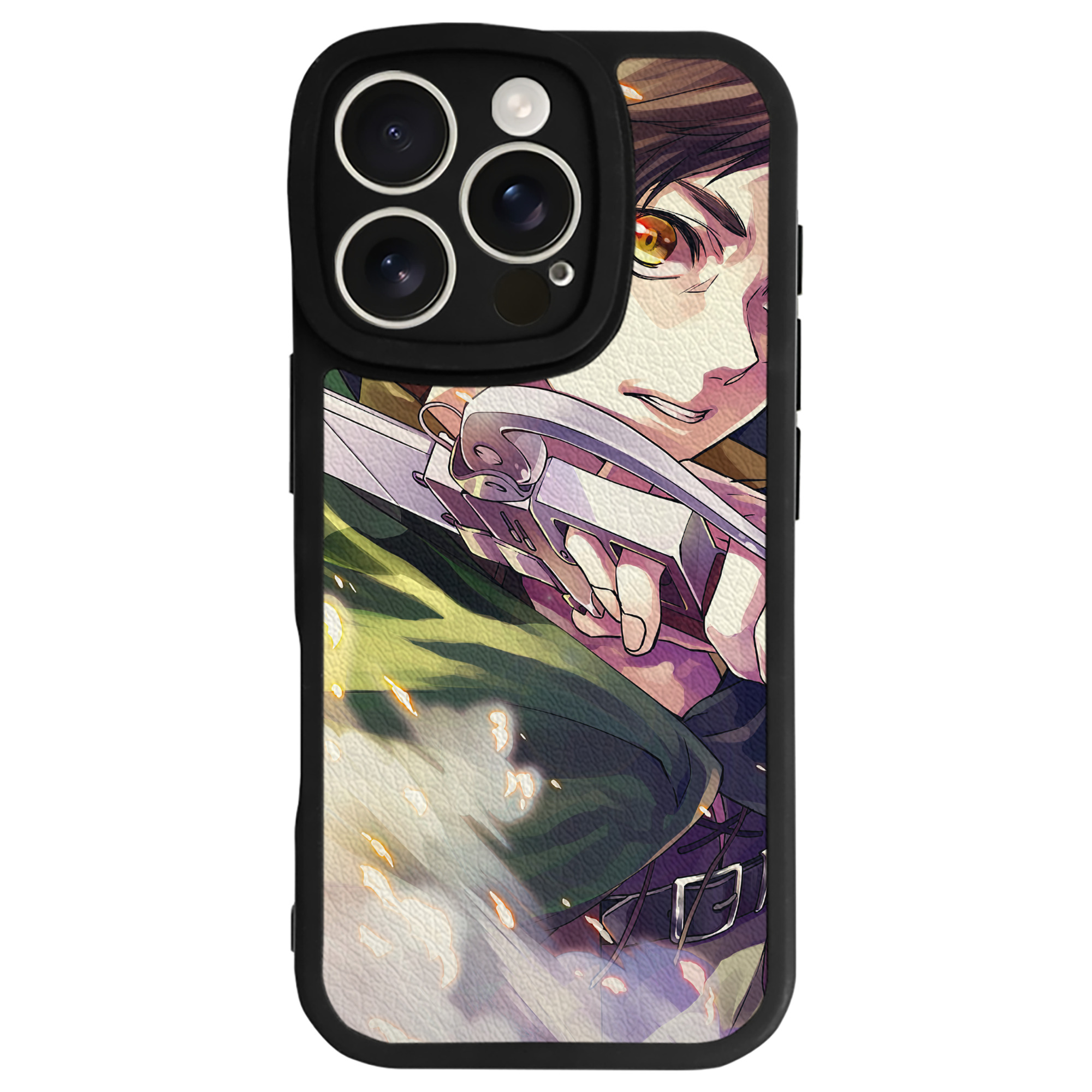 （画像用） 進撃の巨人 Attack on Titan 【iPhone 16シリーズ対応】シリコンスマホケース（レザー調） 材質：シリコン